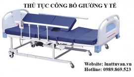 Thủ tục công bố giường y tế