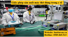 Giấy phép sản xuất máy thở dùng trong y tế