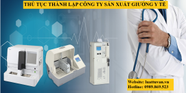 Thủ tục thành lập công ty sản xuất giường y tế