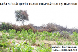 Luật sư giải quyết tranh chấp đất đai tại Bắc Ninh