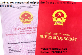 Thủ tục xóa đăng ký thế chấp quyền sử dụng đất và tài sản gắn liền với đất