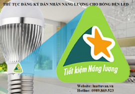 Thủ tục đăng ký dán nhãn năng lượng cho đèn led