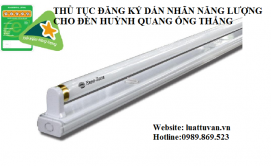 Thủ tục đăng ký dán nhãn năng lượng cho đèn huỳnh quang ống thẳng