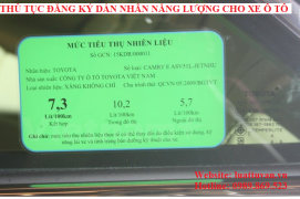 Thủ tục đăng ký dán nhãn năng lượng cho xe ô tô