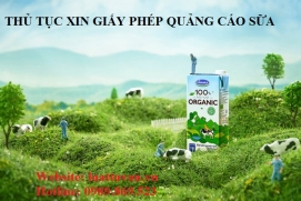 Thủ tục xin giấy phép quảng cáo sữa