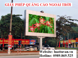 Giấy phép quảng cáo ngoài trời