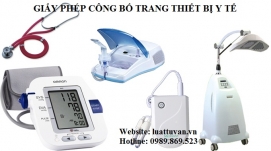 Giấy phép công bố trang thiết bị y tế