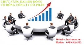 Chức năng của đại hội đồng cổ đông công ty cổ phần