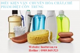 Điều kiện vận chuyển hóa chất, chế phẩm diệt côn trùng