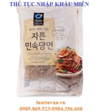 Thủ tục nhập khẩu Miến
