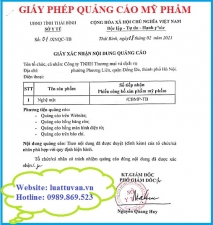 Giấy phép quảng cáo mỹ phẩm