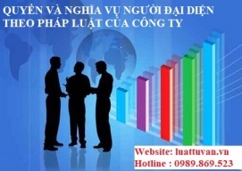 Quyền và nghĩa vụ của người đại diên theo pháp luật của công ty