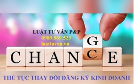 Thủ tục thay đổi đăng ký kinh doanh