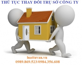 Thủ tục thay đổi địa chỉ công ty