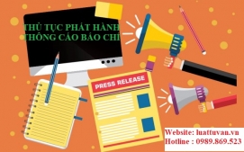 Thủ tục phát hành thông cáo báo chí