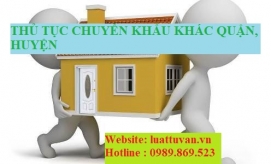 Thủ tục chuyển khẩu khác quận, huyện