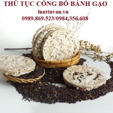 Thủ tục công bố Bánh gạo