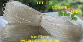 Thủ tục công bố Miến