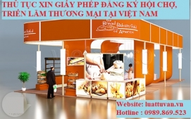 Giấy phép tổ chức hội chợ triển lãm thương mại