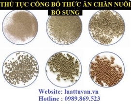 Thủ tục công bố thức ăn chăn nuôi bổ sung