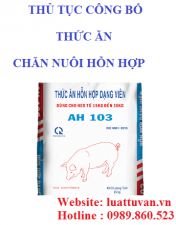 Thủ tục công bố thức ăn chăn nuôi hỗn hợp