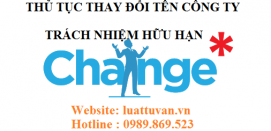 Thủ tục thay đổi tên công ty trách nhiệm hữu hạn