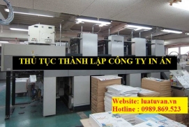 Thủ tục thành lập công ty in ấn