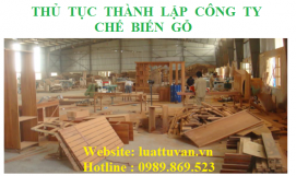 Thủ tục thành lập công ty chế biến gỗ