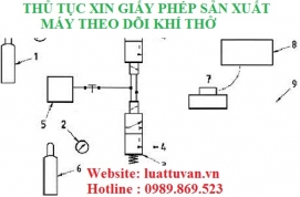 Thủ tục xin giấy phép sản xuất máy theo dõi khí thở