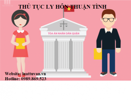 Thủ tục thuận tình ly hôn