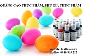 Quảng cáo thực phẩm, phụ gia thực phẩm