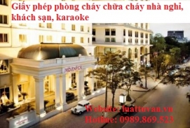 Thủ tục xin giấy phép phòng cháy chữa cháy cơ sở kinh doanh nhà nghỉ, khách sạn, Karaoke