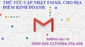 Thủ tục cập nhật email cho địa điểm kinh doanh