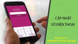 Thủ tục cập nhật số điện thoại cho địa điểm kinh doanh