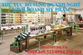 Thủ tục bổ sung ngành nghề kinh doanh mỹ phẩm