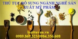 Thủ tục bổ sung ngành nghề sản xuất mỹ phẩm