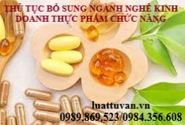 Thủ tục bổ sung ngành nghề kinh doanh thực phẩm chức năng