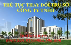 Thủ tục thay đổi địa chỉ công ty trách nhiệm hữu hạn