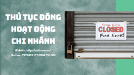 Thủ tục đóng hoạt động chi nhánh tại Ninh Bình