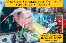 Bổ sung ngành nghề cho công ty có vốn đầu tư nước ngoài