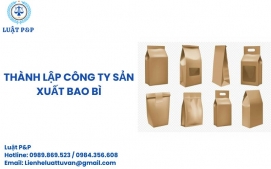 Thành lập công ty sản xuất bao bì