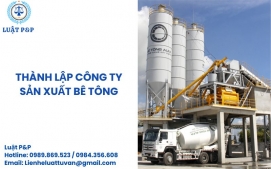 Thành lập công ty sản xuất bê tông