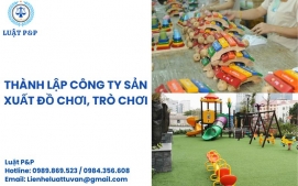 Thành lập công ty sản xuất đồ chơi, trò chơi