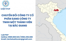 Chuyển đổi công ty cổ phần sang công ty TNHH một thành viên tại Bắc Giang