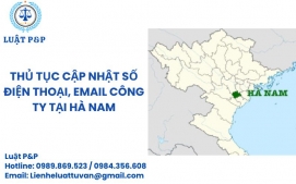 Thủ tục cập nhật số điện thoại, email công ty tại Hà Nam