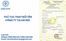 THỦ TỤC THAY ĐỔI TÊN CÔNG TY TẠI HÀ NỘI