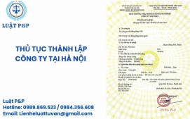 Thủ tục thành lập công ty tại Hà Nội