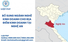 Bổ sung ngành nghề kinh doanh cho địa điểm kinh doanh tại Nghệ An