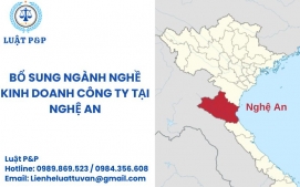 Bổ sung ngành nghề kinh doanh công ty tại Nghệ An