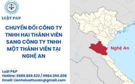 Chuyển đổi công ty TNHH hai thành viên sang công ty TNHH một thành viên tại Nghệ An